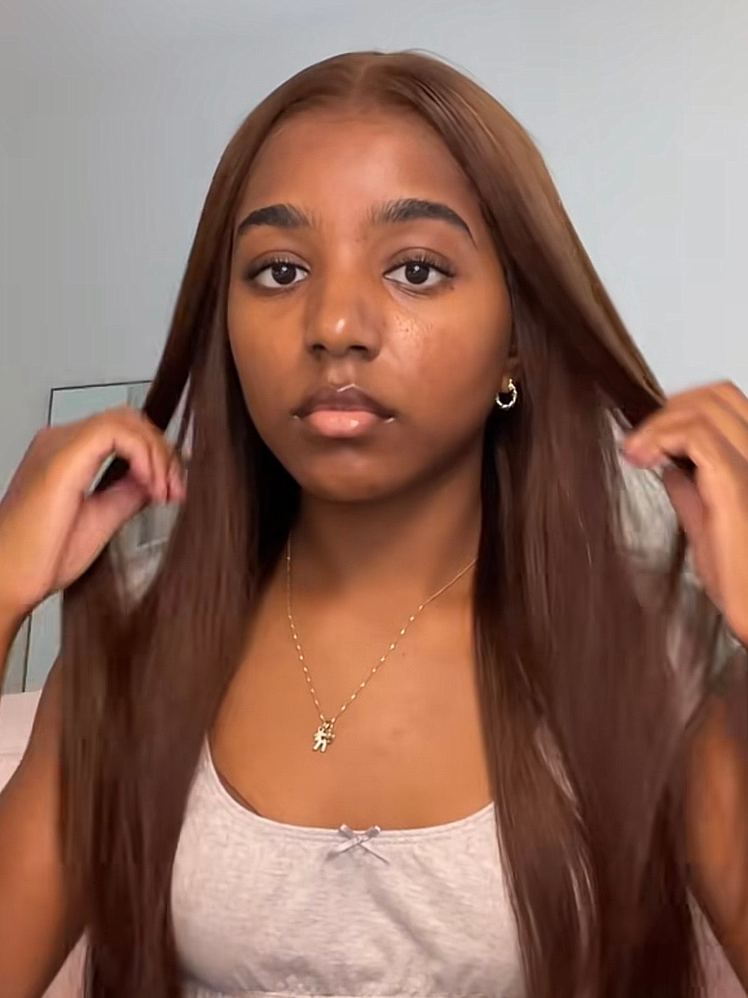 MEGALOOK Glueless Chocolate Wig