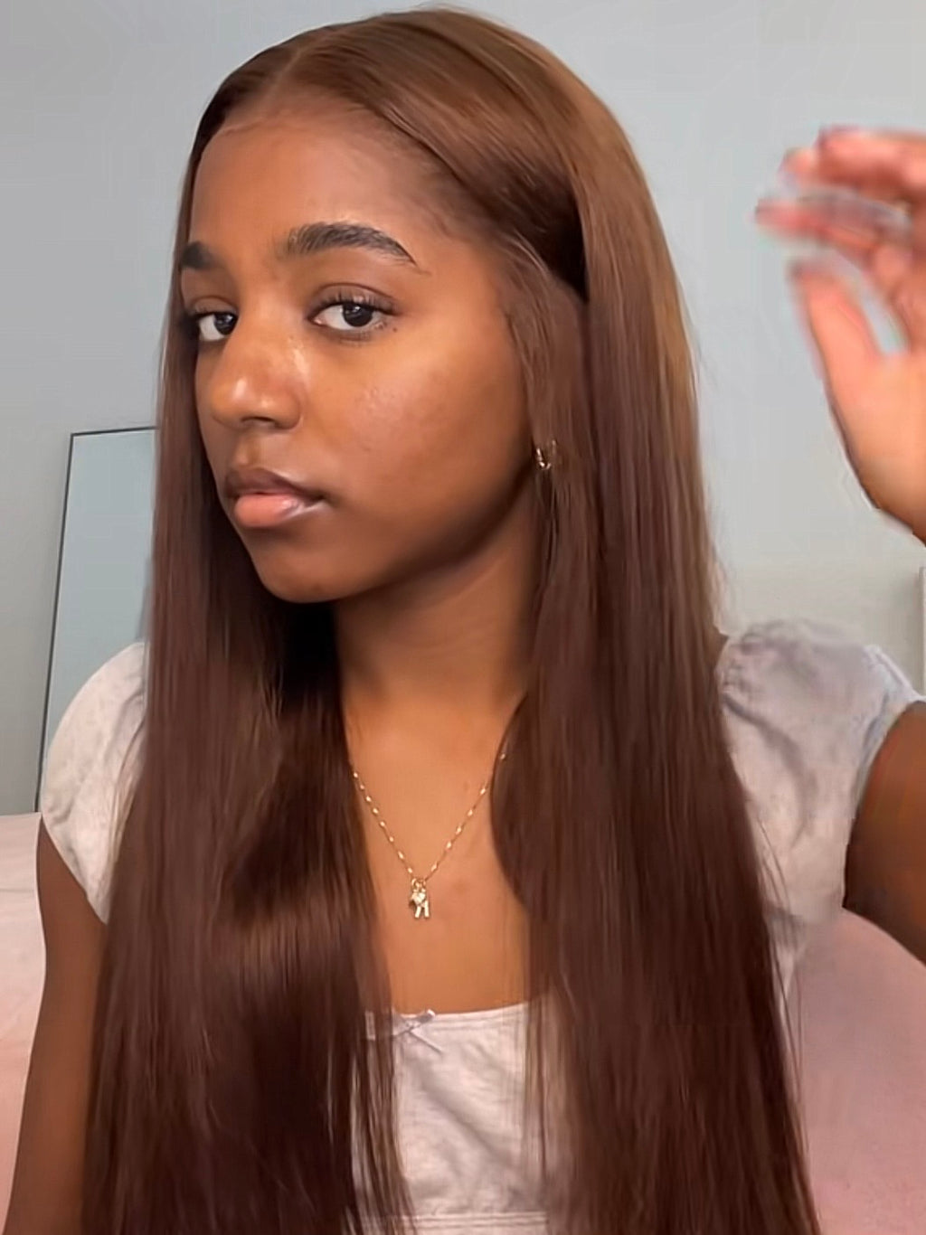 MEGALOOK Glueless Chocolate Wig