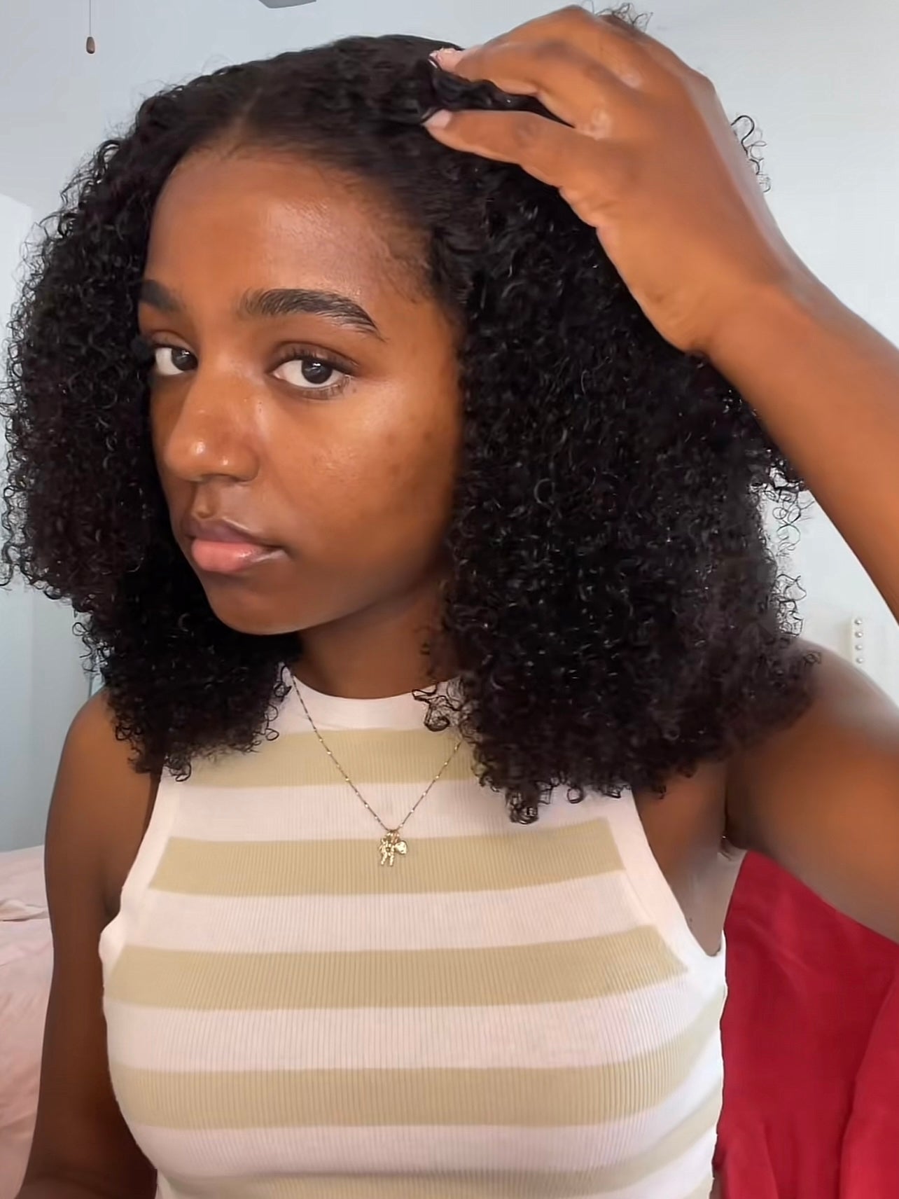 Wavymy Hair 7x5 afro curly wig