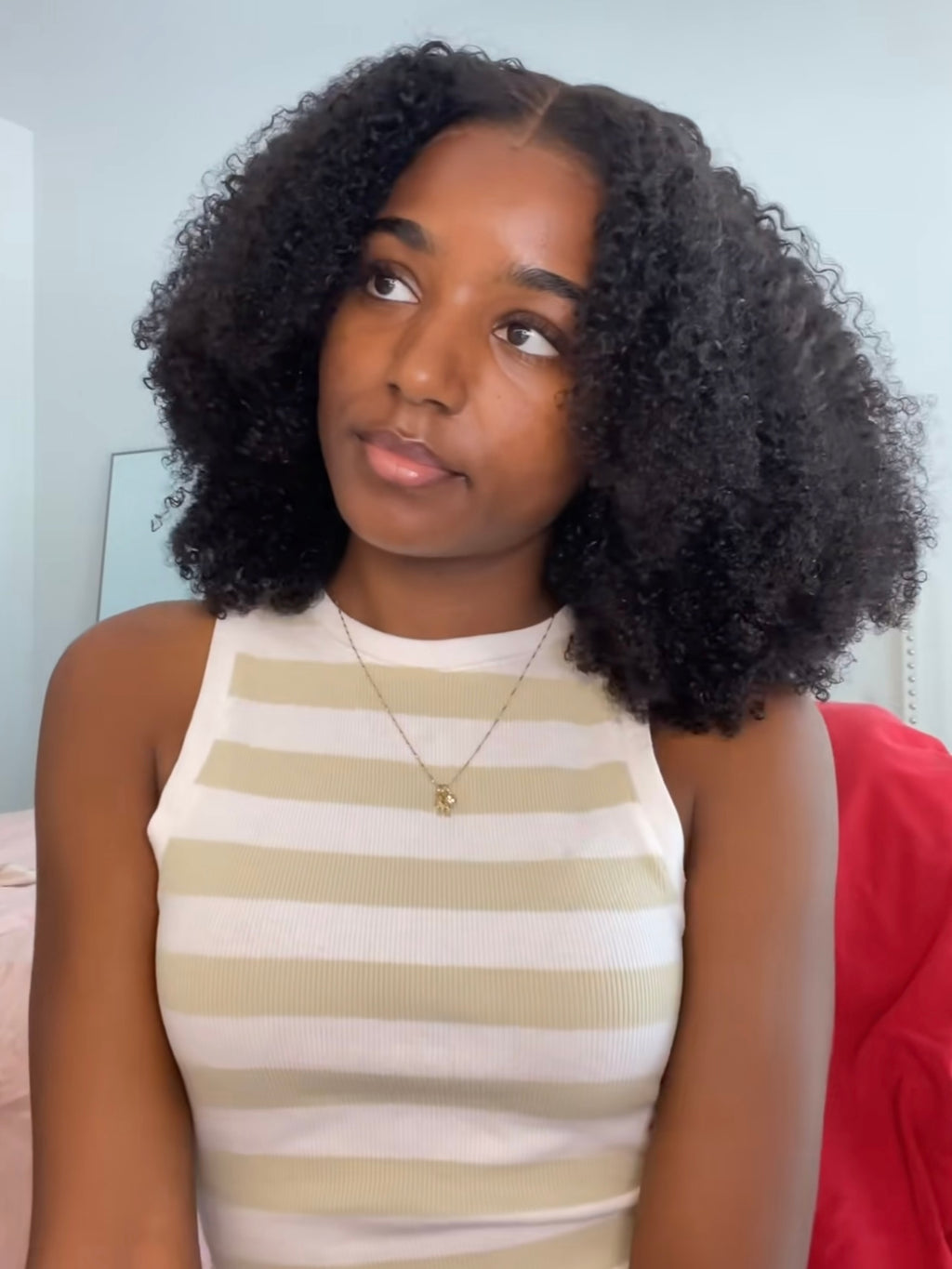 Wavymy Hair 7x5 afro curly wig