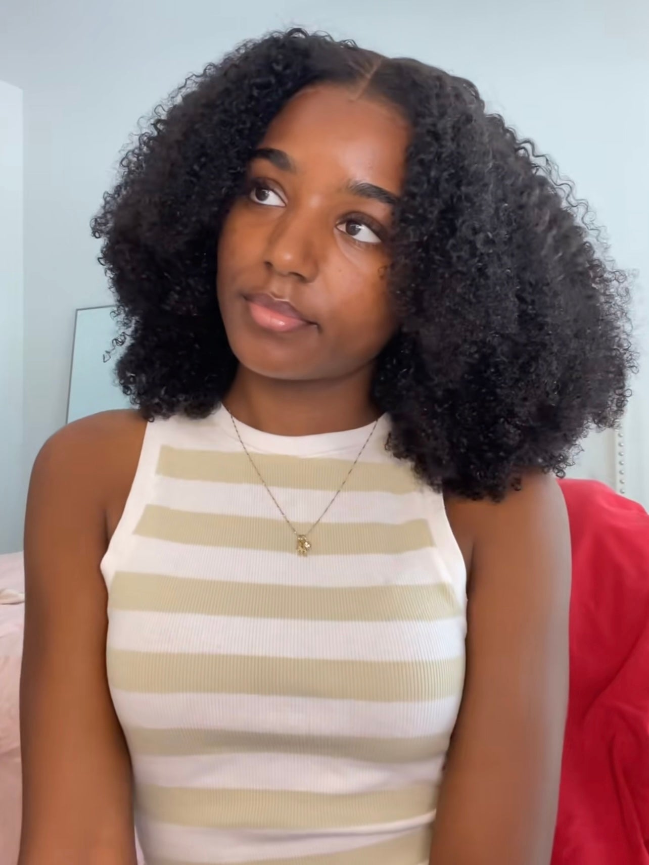 Wavymy Hair 7x5 afro curly wig